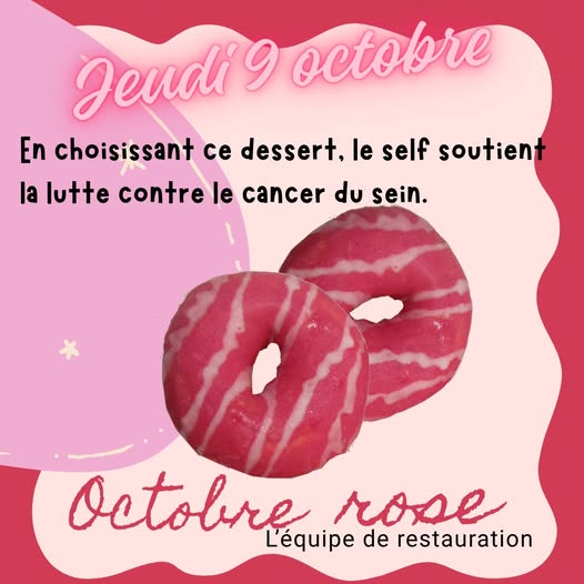 Lire la suite à propos de l’article Octobre ROSE au self